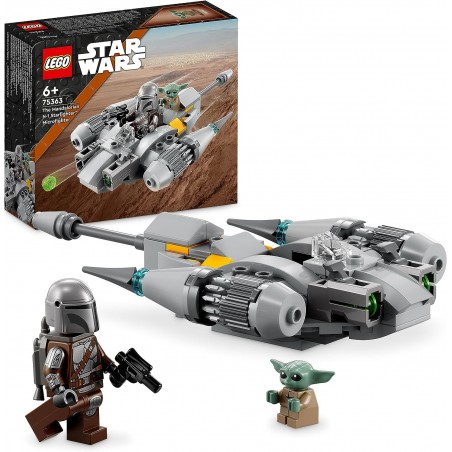 Lego star wars the mandalorian microfighter caza estelar n - 1