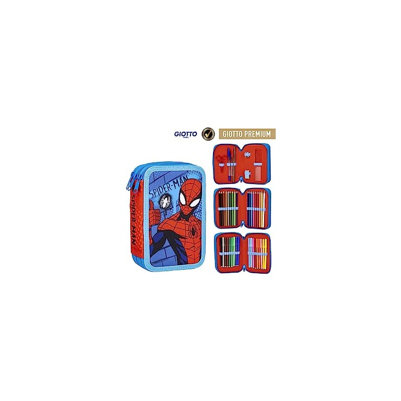 Plumier Con Accesorios Spiderman Marvel