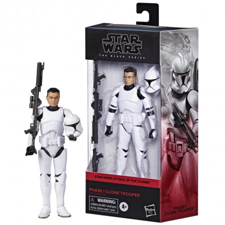 Figura hasbro star wars the black series attack of the clones phase 1 cloone trooper