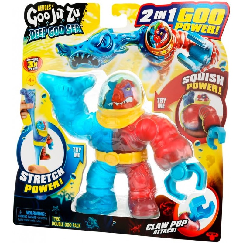 Figura goo jit zu - pack doble héroe tyro (novedad)