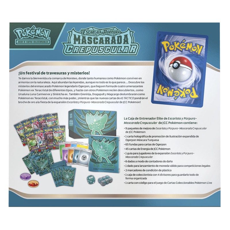 Pokemon tcg caja entrenador elite mascarada crepuscular sv06 2024 español