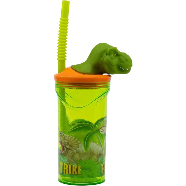 Vaso Figurita 3D Dinosaurio 360ml.