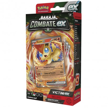 Juego de cartas pokemon tcg july ex battle deck miraidon & victini 1 unidad aleatoria