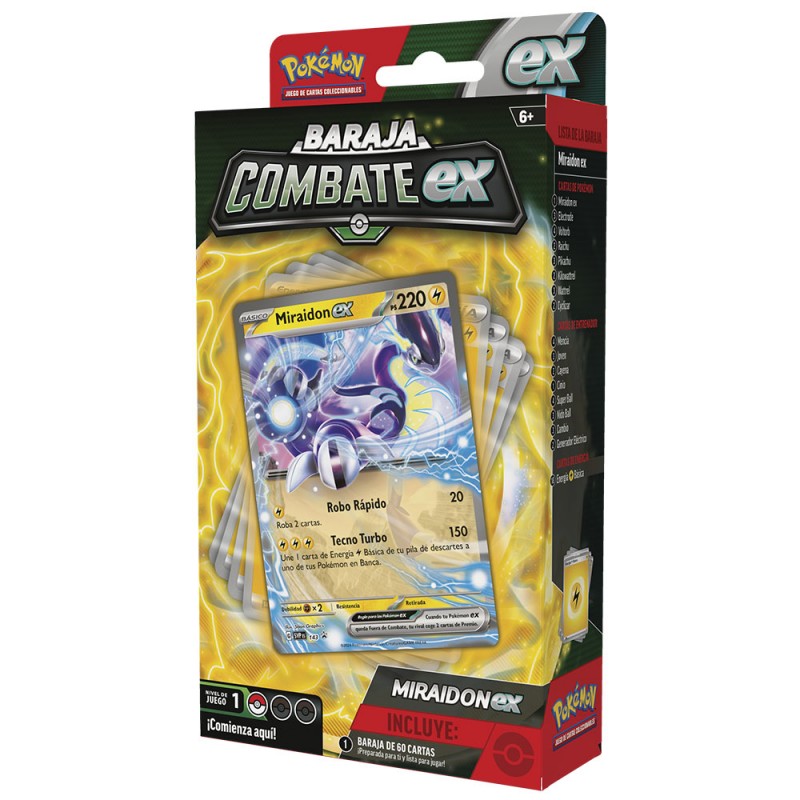 Juego de cartas pokemon tcg july ex battle deck miraidon & victini 1 unidad aleatoria