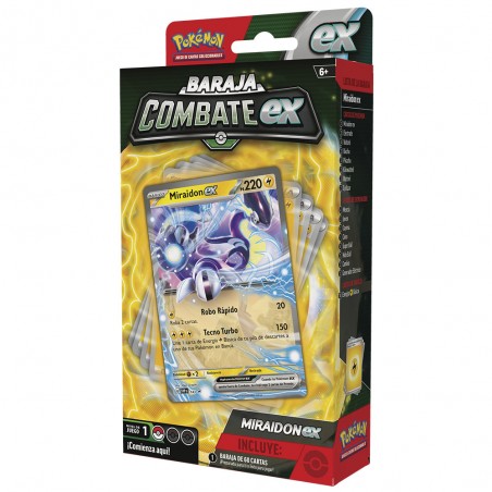 Juego de cartas pokemon tcg july ex battle deck miraidon & victini 1 unidad aleatoria