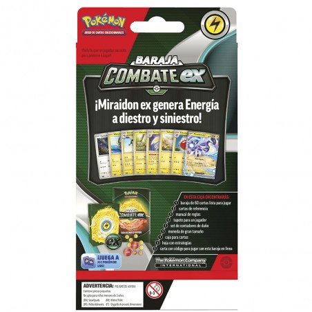 Juego de cartas pokemon tcg july ex battle deck miraidon & victini 1 unidad aleatoria