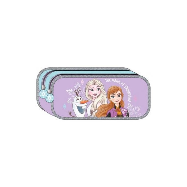 Estuche Portatodo 2 Compartimentos Frozen 22.5 X 8.0 X 10.0 Cm