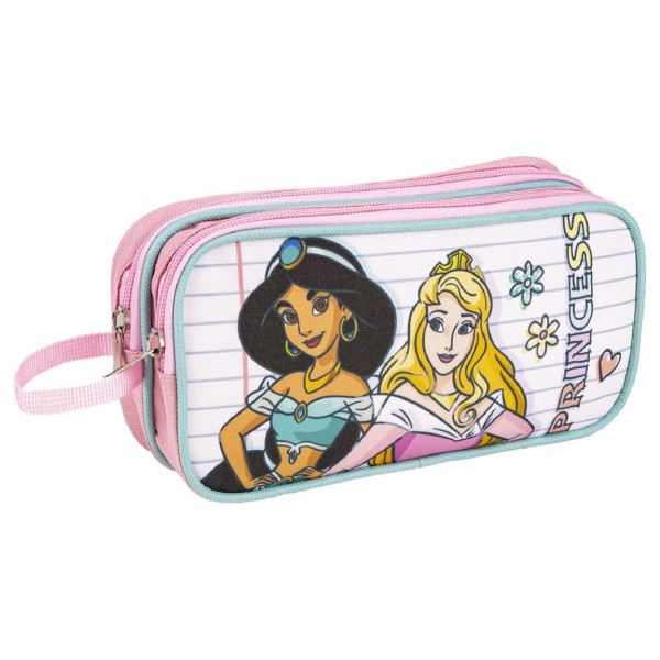 Estuche Portatodo 2 Compartimentos Princesas Disney 22.5 X 8.0 X 10.0 Cm