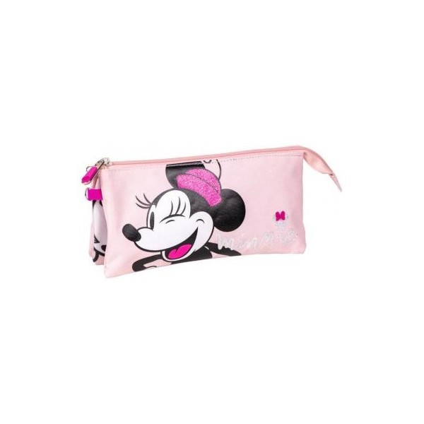 Estuche Portatodo 3 Compartimentos Minnie 22.5 X 2.0 X 11.5 Cm