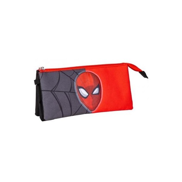 Estuche Portatodo 3 Compartimentos Spiderman 22.5 X 2.0 X 11.5 Cm