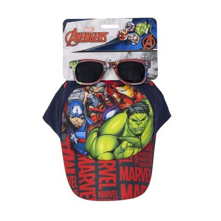 Gorra Set Gafas De Sol Avengers Marvel