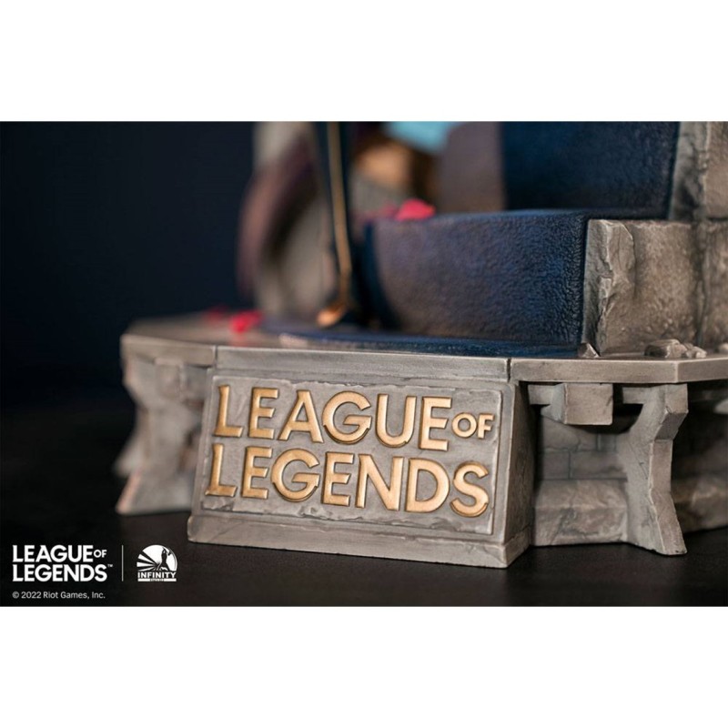 Figura league of legends estatua the grand duelist fiora laurent escala 1 - 6 edicion limitada 799 unidades