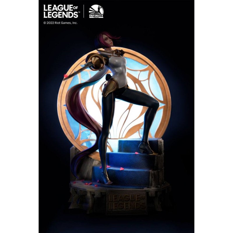 Figura league of legends estatua the grand duelist fiora laurent escala 1 - 6 edicion limitada 799 unidades