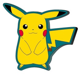 Cojin 3D Pikachu Pokemon 35cm.