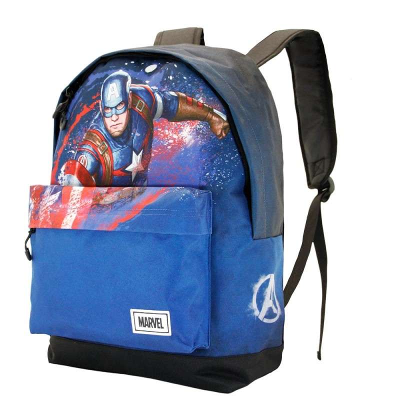 Mochila Full Capitan America Marvel 41x30x18cm.