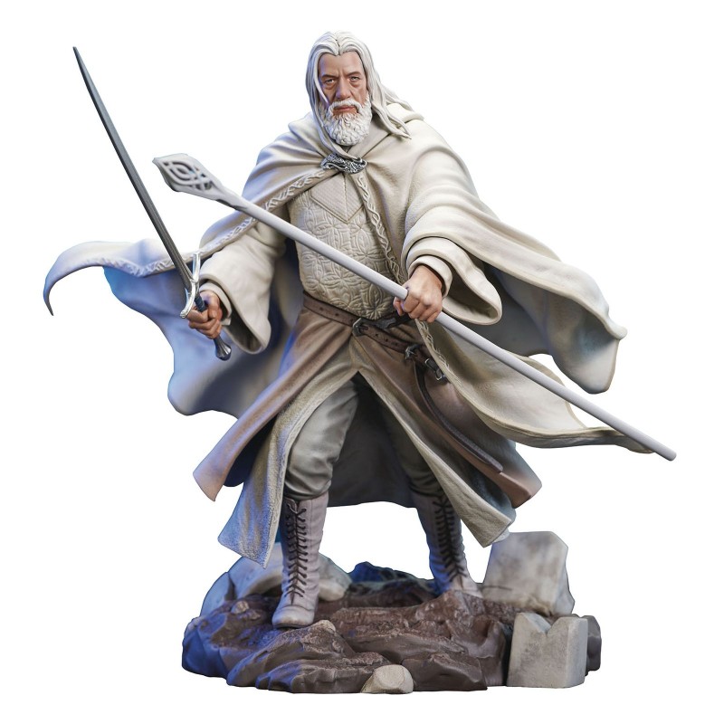 Figura diamond select toys diorama gallery el señor de los anillos gandalf deluxe