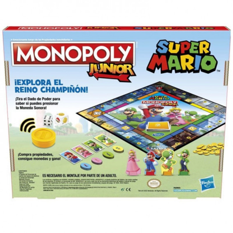 Juego de mesa monopoly jr super mario edition español