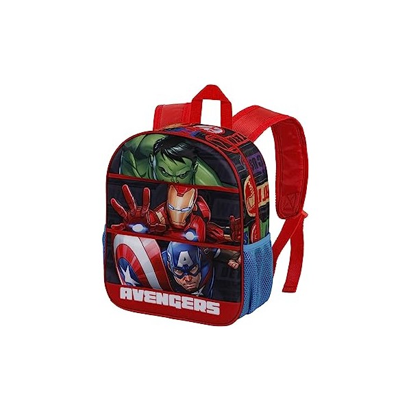 Mochila 3D Avengers Los Vengadores Marvel 31x27x11cm.