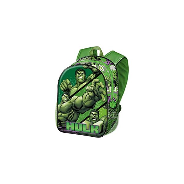 Mochila 3D Hulk Marvel 31x27x11cm.