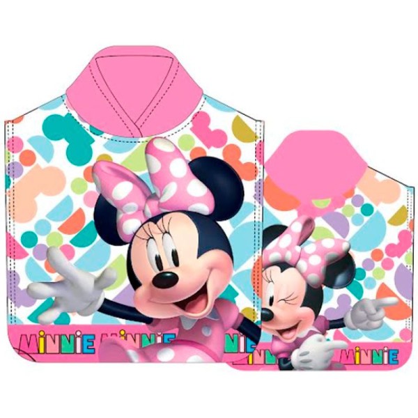 Poncho Toalla Minnie Disney Microfibra 50x110cm.