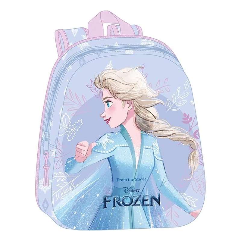 Mochila 3D Frozen Disney 27x10x33cm.