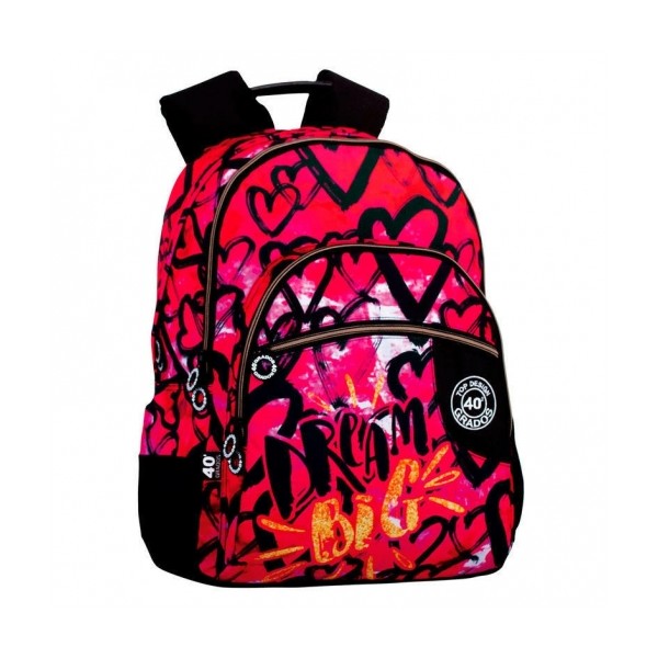 Mochila Doble Adap.Oculto 40 Grados Dream Big 43x32x14cm