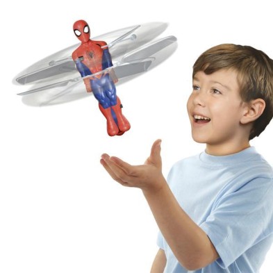 Figura electronica flying heroes marvel spiderman