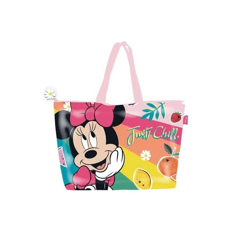 Bolsa Playa Minnie Fruits 48X32Cm