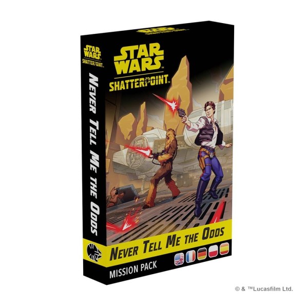 Juego de mesa star wars shatterpoint never tell me the odds mission pack edad recomendada 14 años