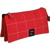 Portatodo Triple Unequal Rojo 23.5X12X14Cm