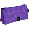 Portatodo Triple Unequal Morado 23.5X12X14Cm