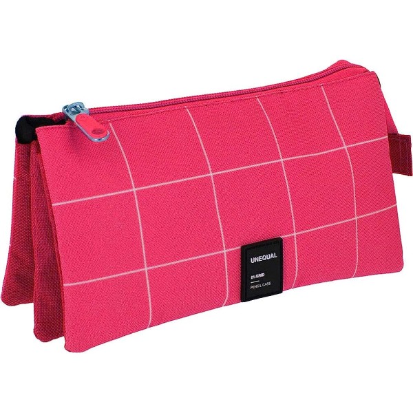 Portatodo Triple Unequal Fucsia 23.5X12X14Cm