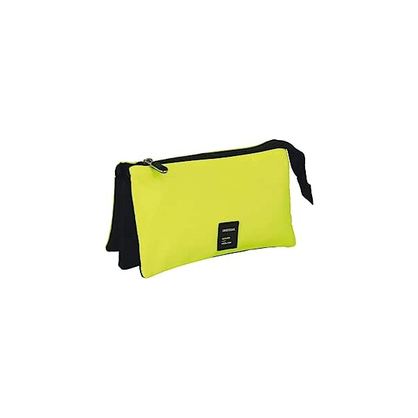 Portatodo Triple Unequal Fluor Amarillo 23.5X12X14Cm