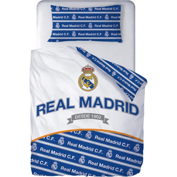 Funda Nórdica Real Madrid Cama 90 cm. (2 Piezas)