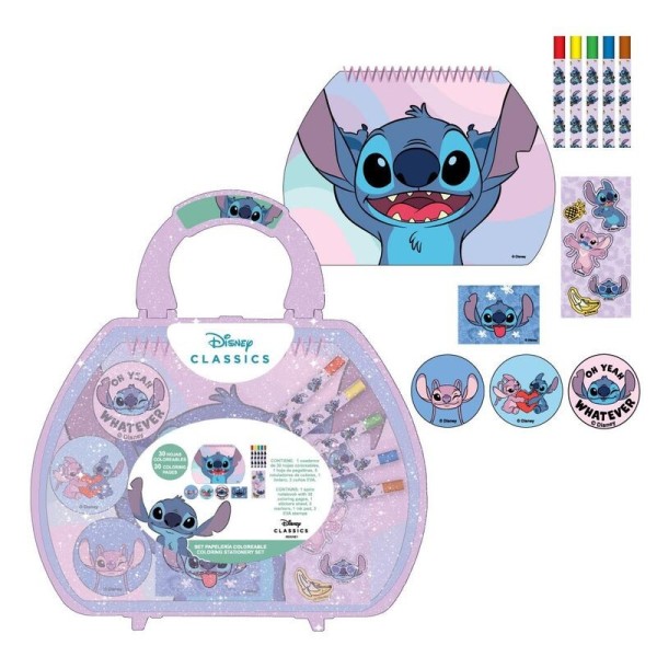 Maletin Papeleria Coloreable Stitch Disney