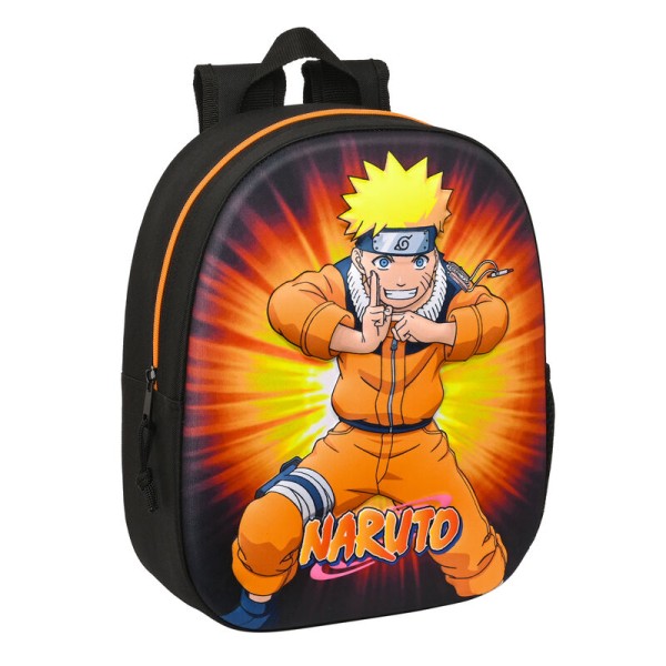 Mochila 3D Naruto 27x10x33cm.