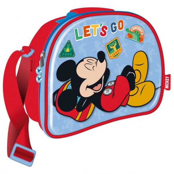 Bolsa Portamerienda 3D Mickey Disney 26X21X11Cm