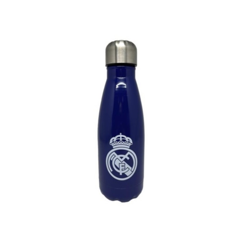 Botella Cantimplora Azul Acero Inoxidable Real Madrid 550ml