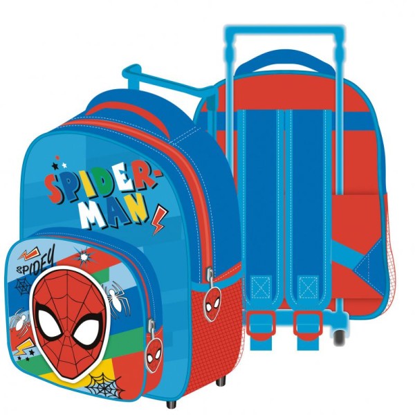 Mochila Trolley Spiderman 24X36X12Cm