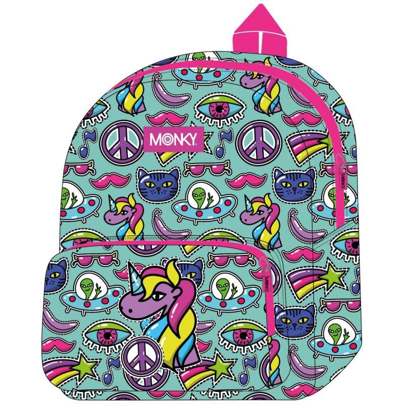 Mochila Monky Unipeace C/Bolsillo 28cm