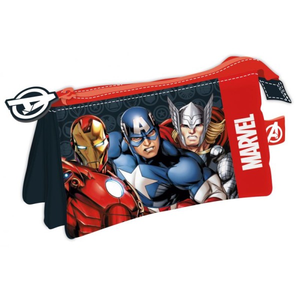 Portatodo Triple Avengers Marvel 21X11X3,5Cm