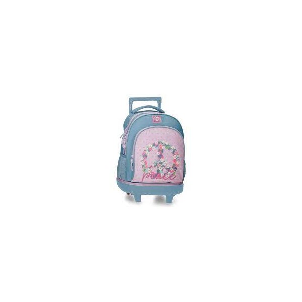 Mochila Compact Doble Con Carro Roll Road 43x32cm.