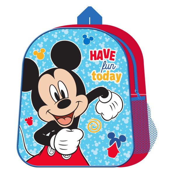 Mochila 31Cm Mickey 31X26X10 C/ Bolsillo