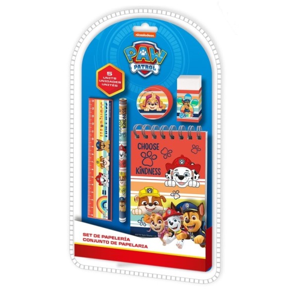 Set Papeleria 5Pcs Paw Patrol