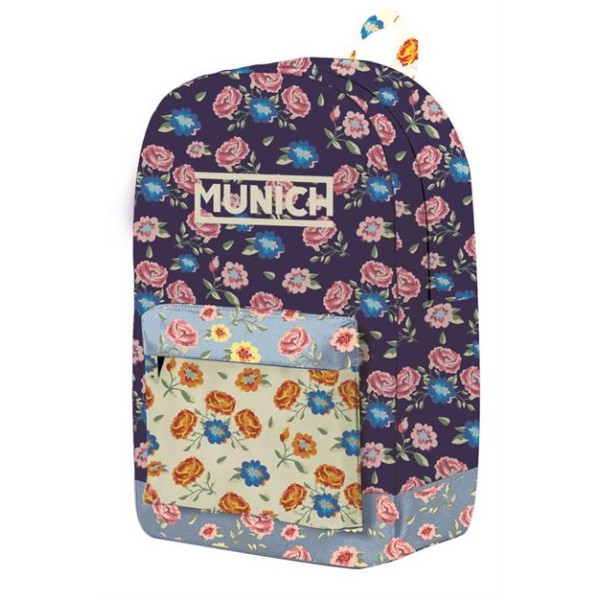 Mochila Munich Flor Adaptable 31x44cm.