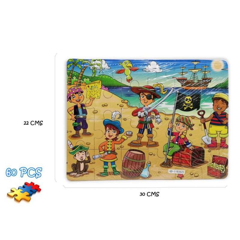 Puzzle Madera 60 Pcs Pirata