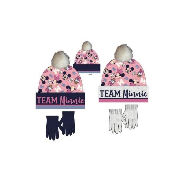 Set Gorro, Guantes Minnie Disney