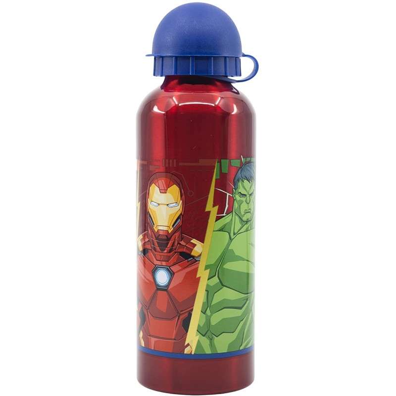 Botella Infantil Reutilizable Avengers Marvel Aluminio 530ml