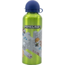 Botella Infantil Reutilizable Minecraft Aluminio 530ml