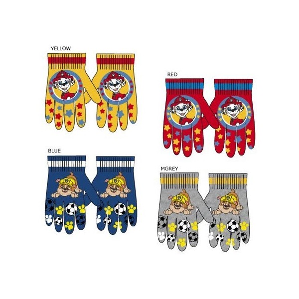 Guantes Infantil Patrulla Canina T.Unica